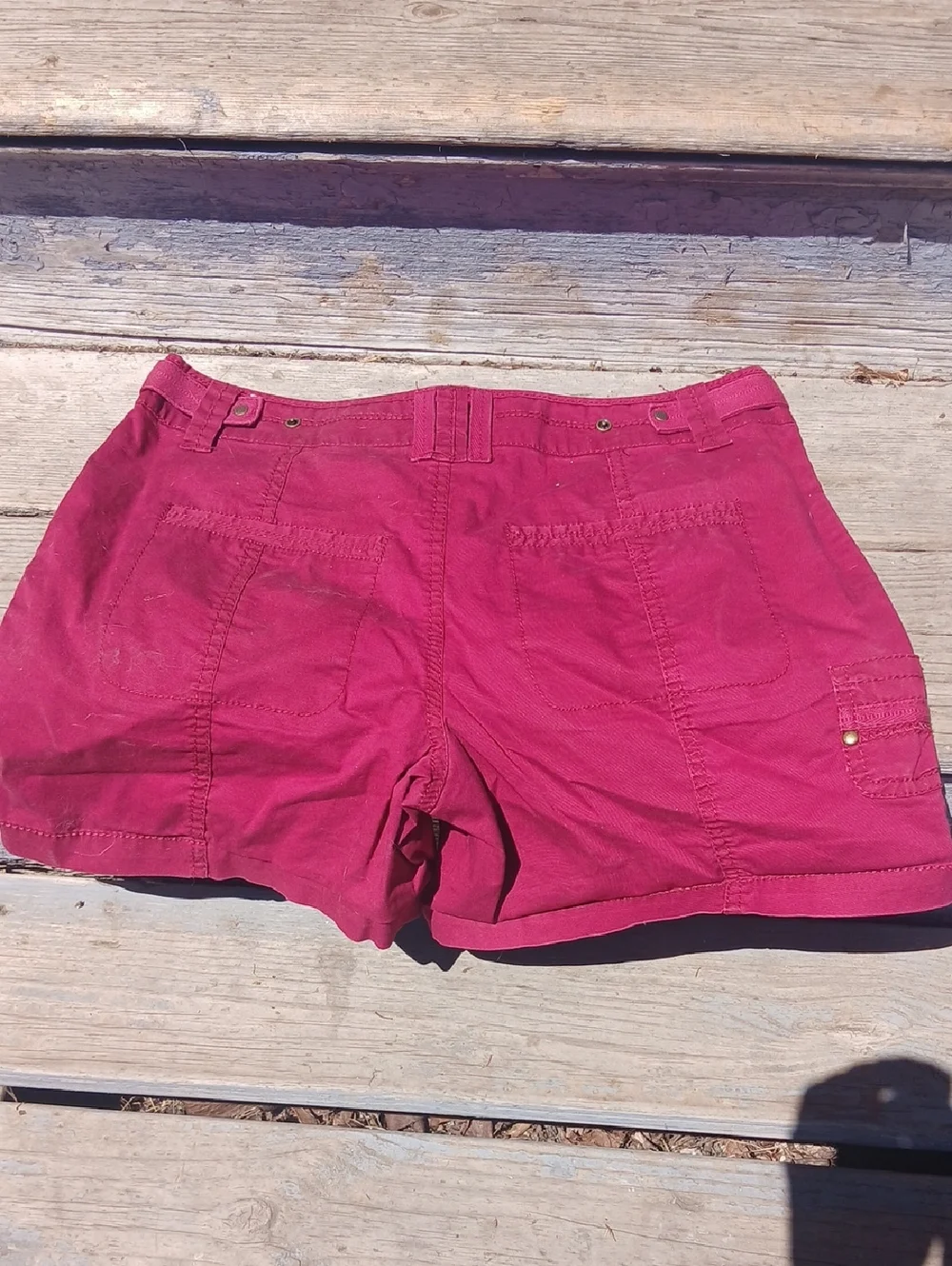 Maurices Raspberry Cargo Shorts Size 5/6 - Picture 5 of 5